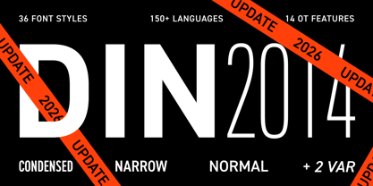 DIN 2014 Font Poster 1