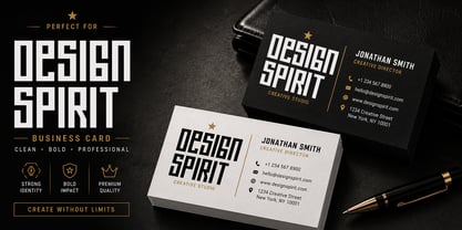 Design Spirit Font Poster 3