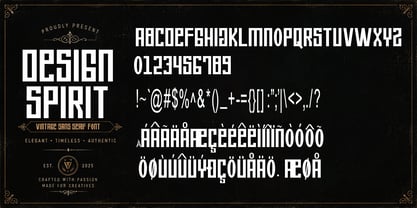 Design Spirit Font Poster 12