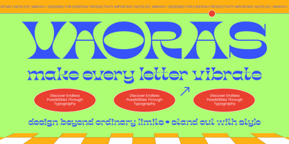 Vaoras Font Poster 1