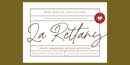 La Rettany Font Poster 1