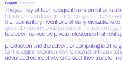 Glagent Font Poster 11