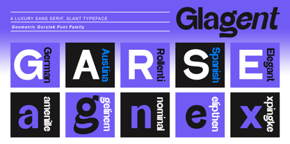 Glagent Font Poster 12
