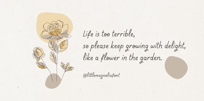 Little Magnolia Font Poster 3