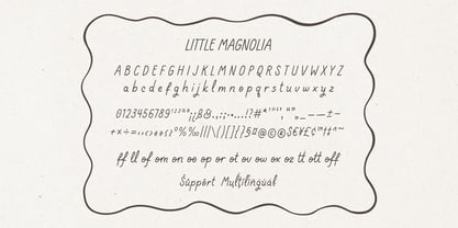 Little Magnolia Font Poster 9