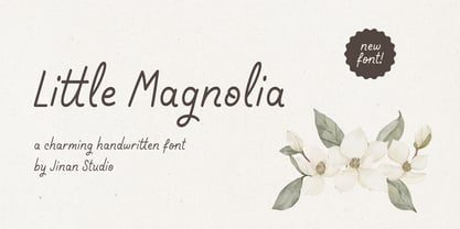 Little Magnolia Font Poster 1