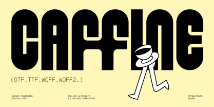 Caffine Font Poster 1