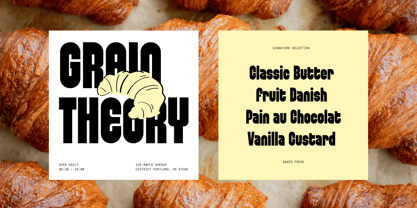 Caffine Font Poster 3