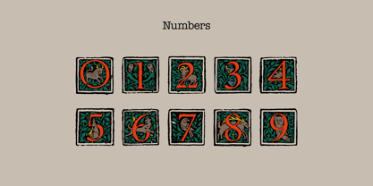 Medieval Beasts Font Poster 6