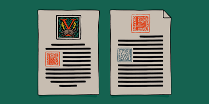 Medieval Beasts Font Poster 11