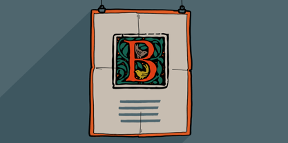 Medieval Beasts Font Poster 7