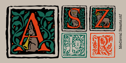 Medieval Beasts Font Poster 1