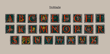 Medieval Beasts Font Poster 4