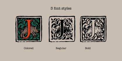 Medieval Beasts Font Poster 5
