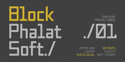 Block Phalat Font Poster 1