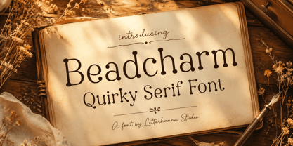 Beadcharm Font Poster 1