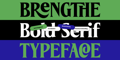Brengthe Font Poster 1