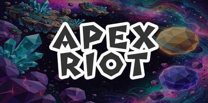 Apex Riot Font Poster 9