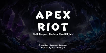 Apex Riot Font Poster 1