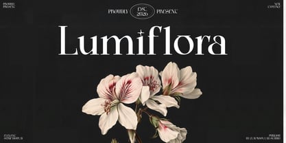 Lumiflora Font Poster 1