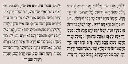 Hebrew Siddur Font Poster 5