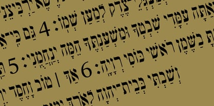 Hebrew Siddur Font Poster 2