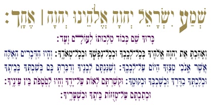 Hebrew Siddur Font Poster 8