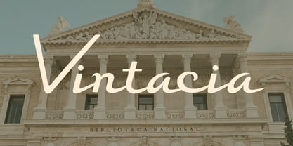 Vintacia Font Poster 1