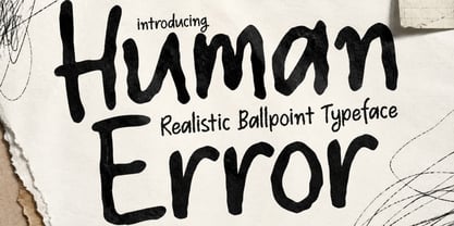 Human Error Font Poster 1