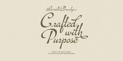 Livorielle Bravelyn Font Poster 7