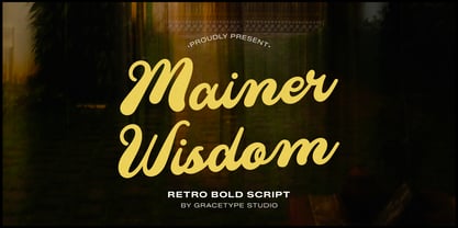 Mainer Wisdom Font Poster 1
