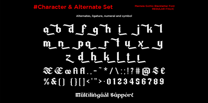 Mantela Font Poster 12