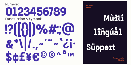 Gubera Mono Font Poster 10