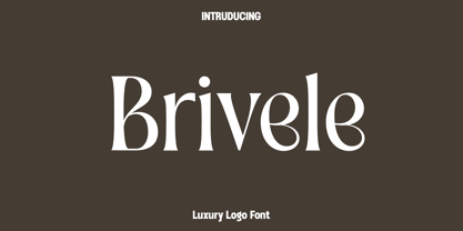 Brivele Font Poster 1