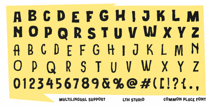 Common Place Font Poster 4
