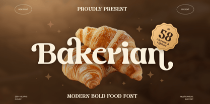 Bakerian Font Poster 1
