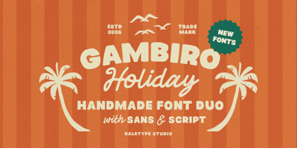 Gambiro Holiday Font Poster 1
