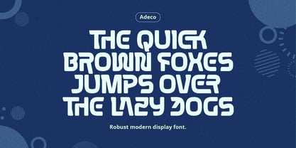 Adeco Font Poster 7