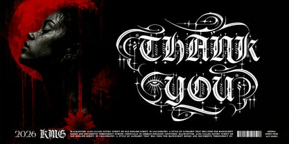 Gryphire Black Font Poster 14