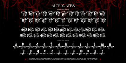 Gryphire Black Font Poster 10