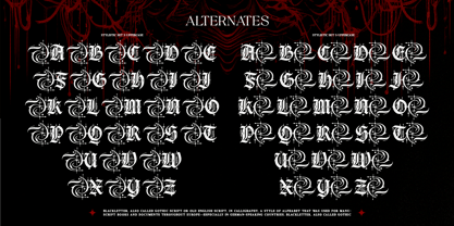 Gryphire Black Font Poster 9
