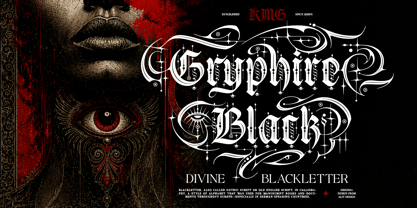 Gryphire Black Font Poster 1