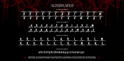 Gryphire Black Font Poster 12