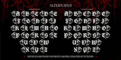 Gryphire Black Font Poster 5