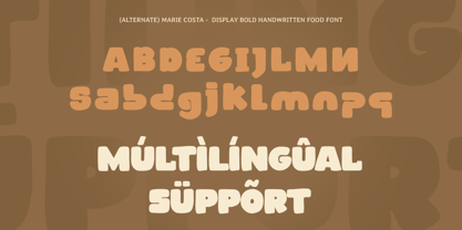 Marie Costa Font Poster 12