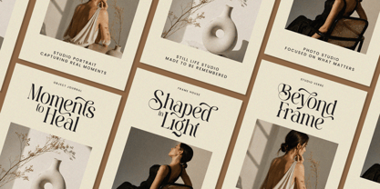 Sefina Brandish Font Poster 4
