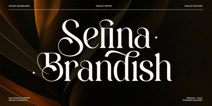Sefina Brandish Font Poster 1