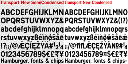 Transport New Font Poster 6