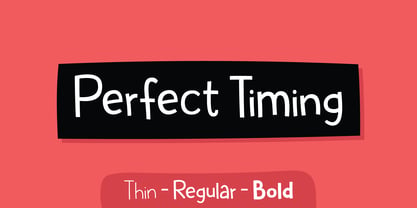 Perfect Timing Font Poster 1