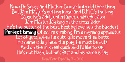 Perfect Timing Font Poster 2